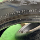 245/45ZR20 CONTINENTAL EXTREME CONTACT DWS 06 中古夏タイヤ　2本セット:18000円