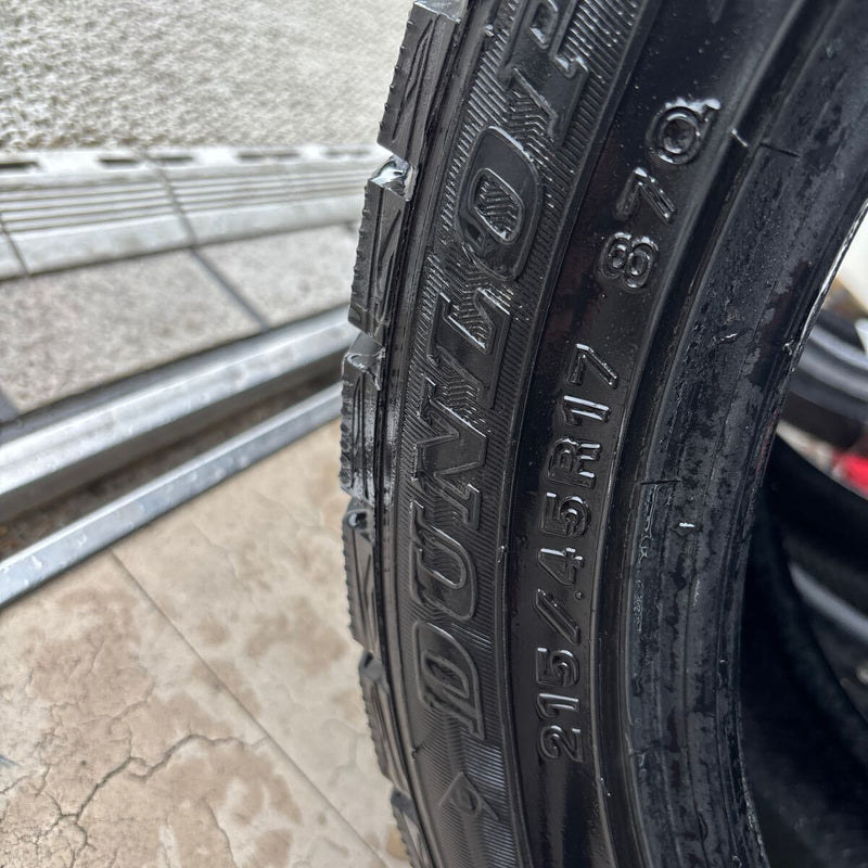 ダンロップ 215/45R17 年式古め 深溝 2本セット:9000円
