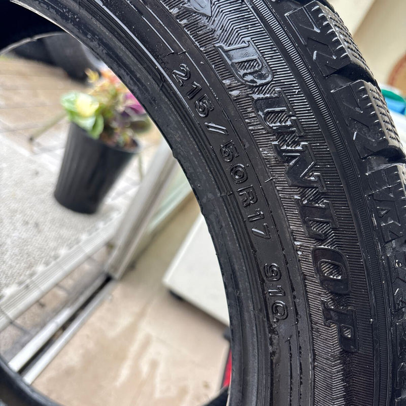 ダンロップ 215/50R17 WM02 中古冬タイヤ 1本:5000円