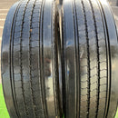 255/70R22.5 BRIDGESTONE, R225 中古タテ溝　　激安美品　2本セット：23000円