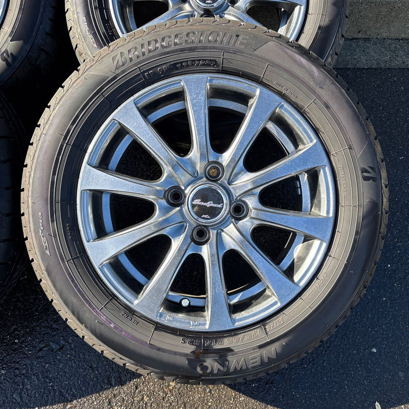 175/65R14 BRIDGESTONE NEWNO 2023年製　中古夏タイヤ ホイール付き！　4本セット:36000円