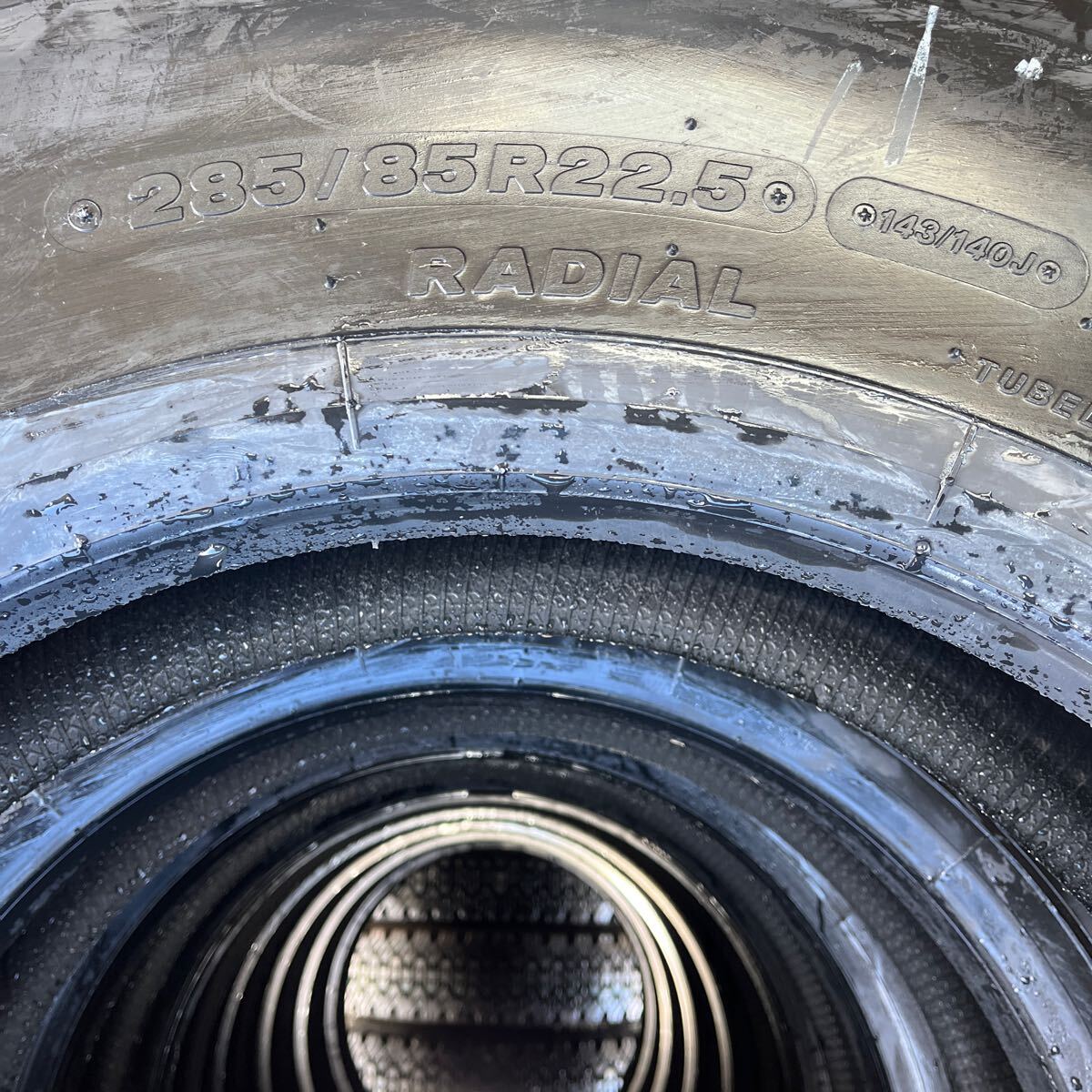 285/85R22.5 143/140J BRIDGESTONE, 2024年製 激安美品 8本セット