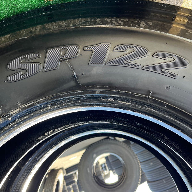 295/80R22.5 153/150J DUNLOP, SP122 タテ溝　激安美品　2本セット：39000円