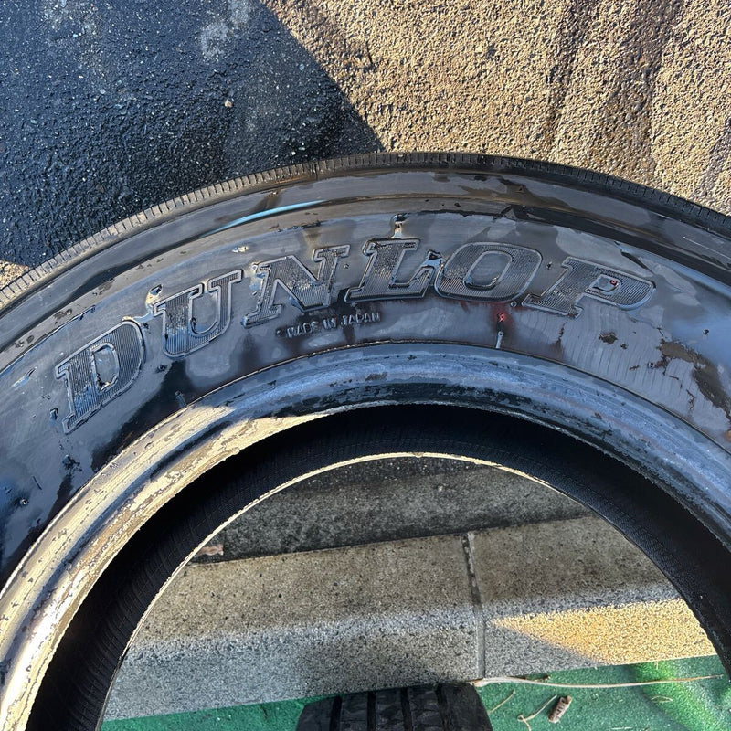 265/70R19.5 DUNLOP SP122 中古　たて溝　年式古め2本セット:20000円