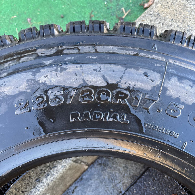 225/80R17.5 BRIDGESTONE W910 中古スタッドレス　年式古め1本:11000円