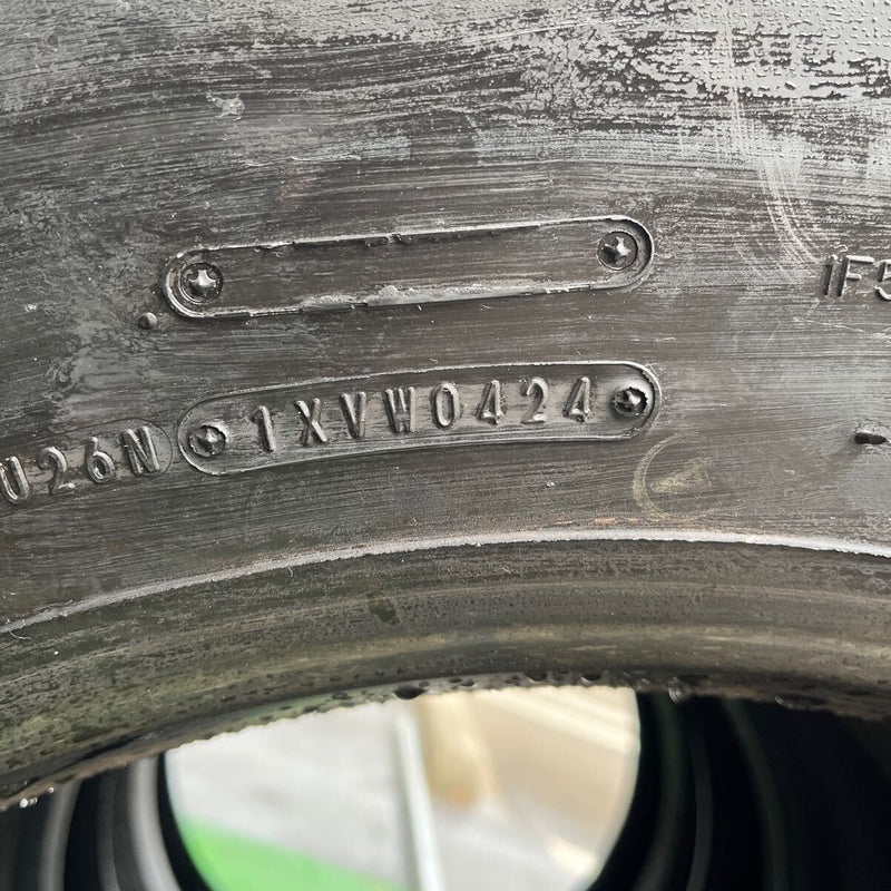 275/80R22.5 DUNLOP SP330 2024年製 地山　たて溝　イボ付　4本セット:96000円