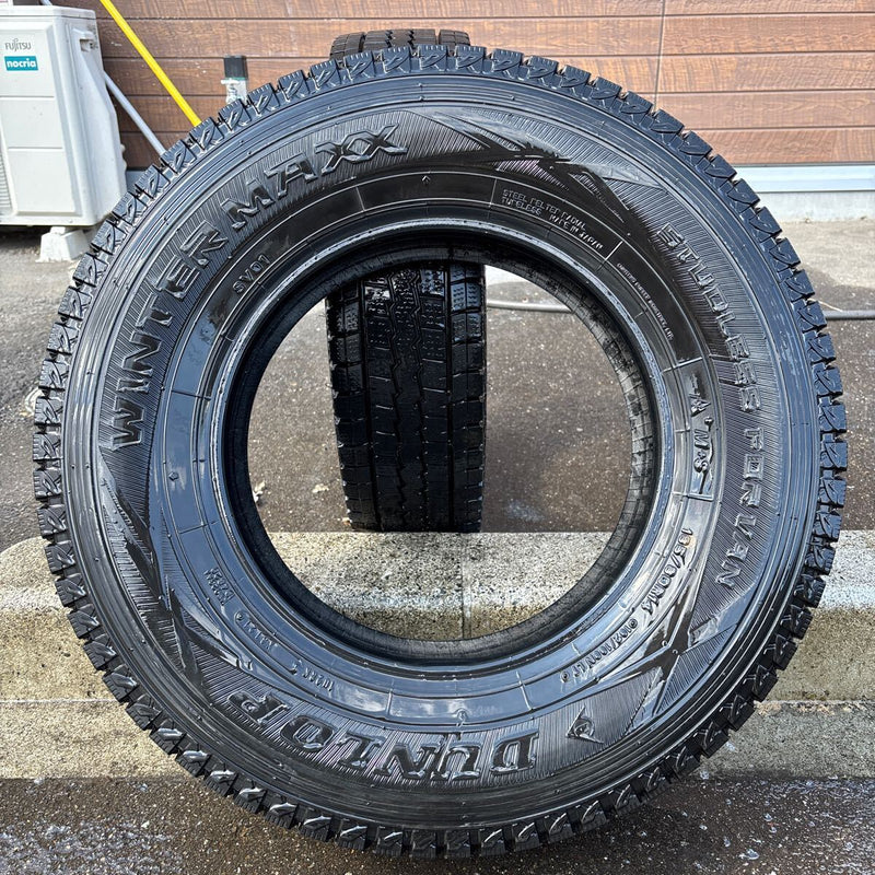 185/80R14 102/100N LT ダンロップ　中古スタッドレスタイヤ2本セット:10000円