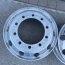 アルミホイール　22.5×7.50の10穴(11R22.5或いは、275/80R22.5などに使う)激安美品　2本セット：34000円