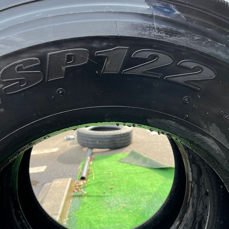 11R22.5 DUNLOP, SP122 リム組のみ　　激安美品　2本セット：52000円