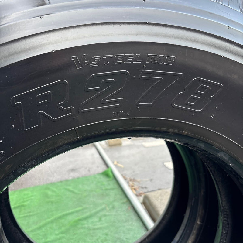 11R22.5 16PR BRIDGESTONE R278 中古地山　たて溝　 2本セット：44000円