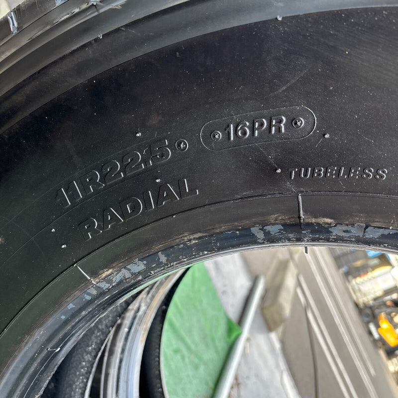 11R22.5 16PR BRIDGESTONE R278 中古地山　たて溝　 2本セット：44000円