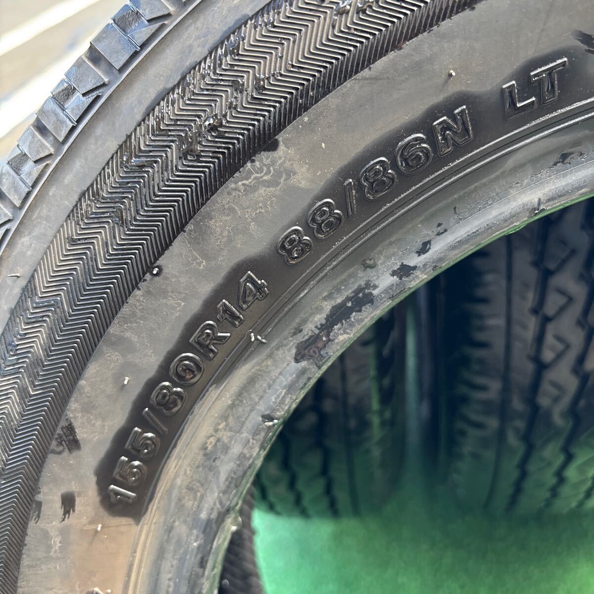 155/80R14 88/86N LT BRIDGESTONE 中古夏タイヤ4本セット:16000円 | 桜