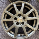 中古 アルミホイール 15×6J 5H PCD100 +38 4本:17000円