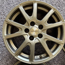 中古 アルミホイール 15×6J 5H PCD100 +38 4本:17000円