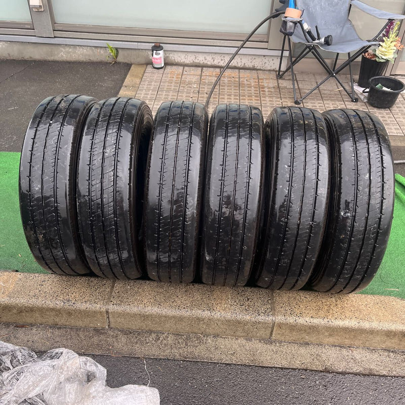 205/75R16 DUNLOP SPLT38A 中古タテ溝　 6本セット:33500円