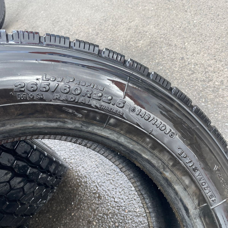 265/60R22.5 ブリヂストン　激安美品　ミクス地山　4本セット:54000円