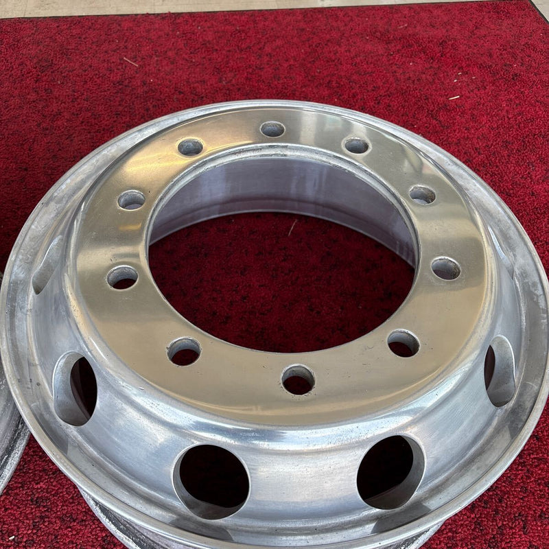 中古アルコアアルミホイール 22.5×7.50 10穴（11R22.5や275/80R22.5等に使用）2本セット:35500円