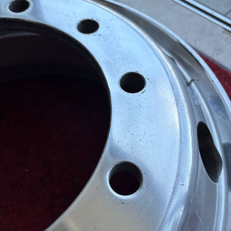 中古アルコアアルミホイール 22.5×7.50 10穴（11R22.5や275/80R22.5等に使用）2本セット:35500円