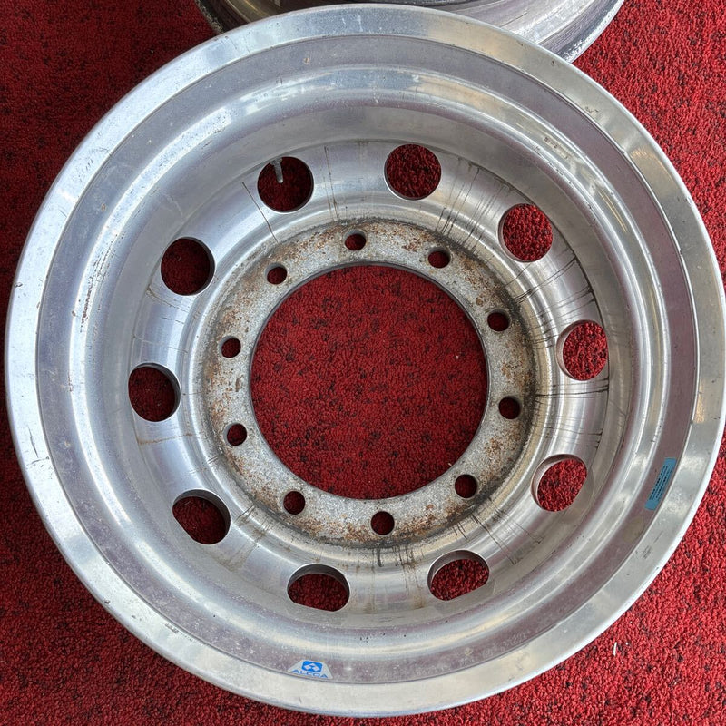中古アルコアアルミホイール 22.5×7.50 10穴（11R22.5や275/80R22.5等に使用）2本セット:35500円