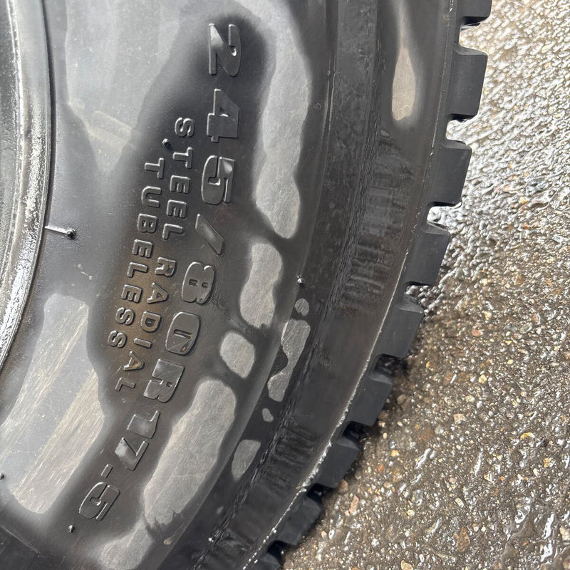 ダンロップ 245/80R17.5 SP001 深溝 中古冬タイヤ 1本:10000円