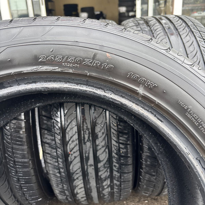 KENDA 245/50ZR18 中古夏タイヤ 4本セット:28000円