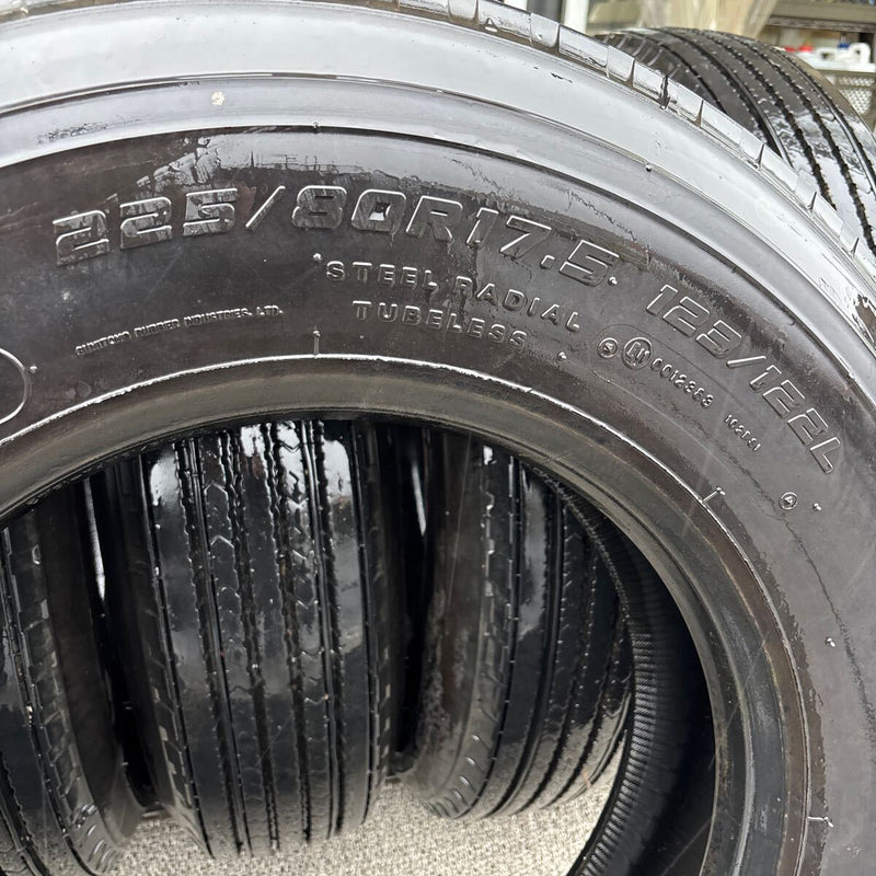 ダンロップ 225/80R17.5 SP330 中古夏タイヤ 6本セット:48000円