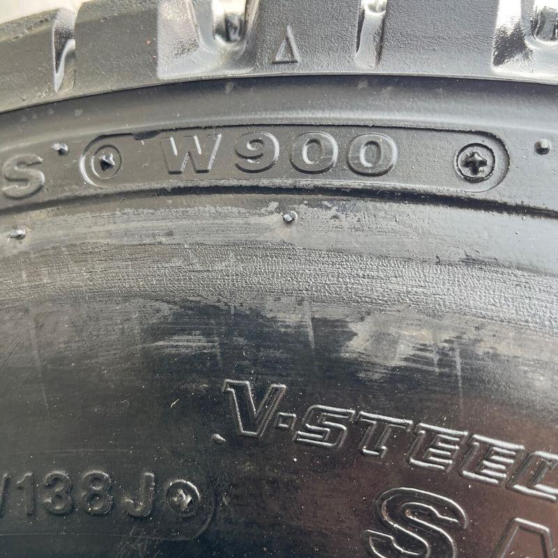 265/70R19.5 再生中古スタッドレス　 W900　激安美品　９部山　8本セット:102,000円