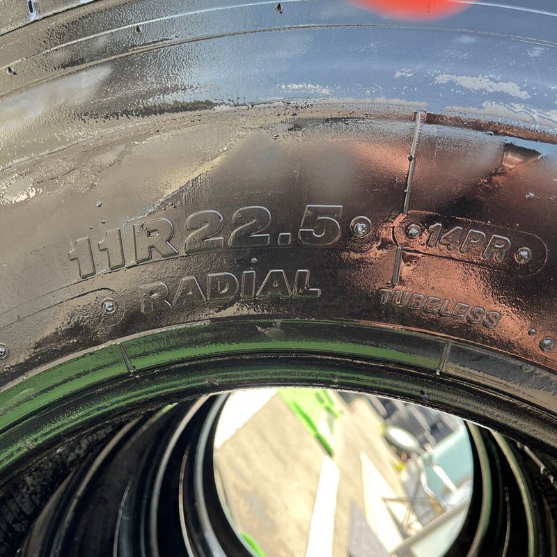 11R22.5 再生中古スタッドレス　激安美品　 W900, 4本セット:55,000円