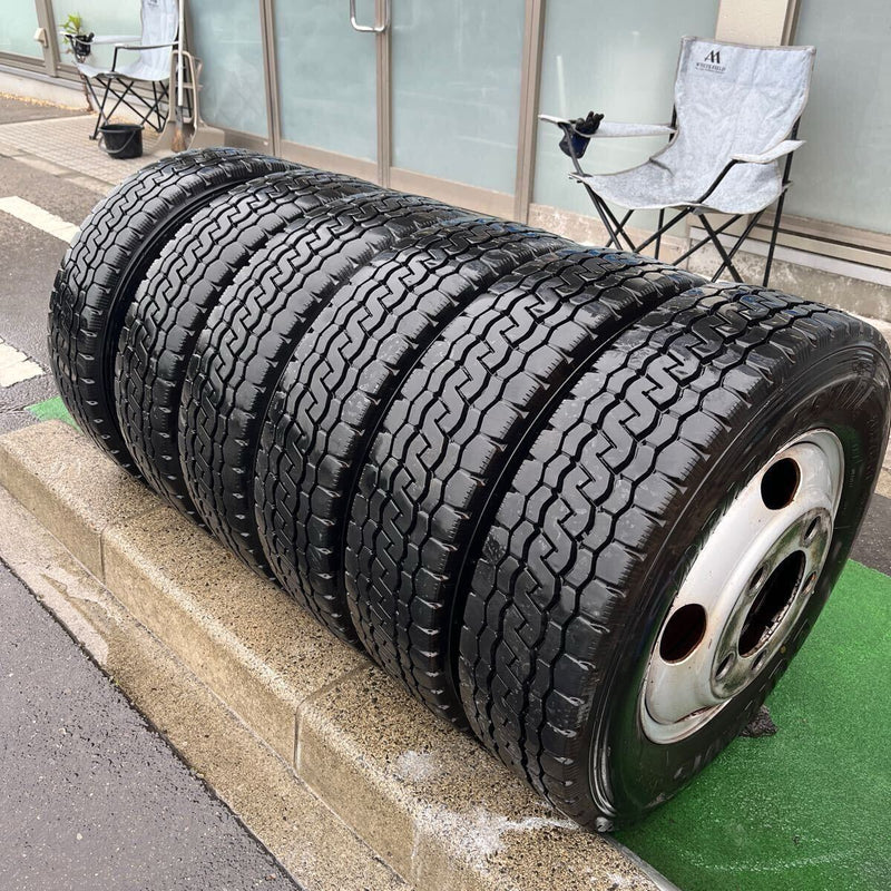 205/75R16 鉄ホイール付、16.5×5.5の5穴BRIDGESTONE 6本セット:80000円