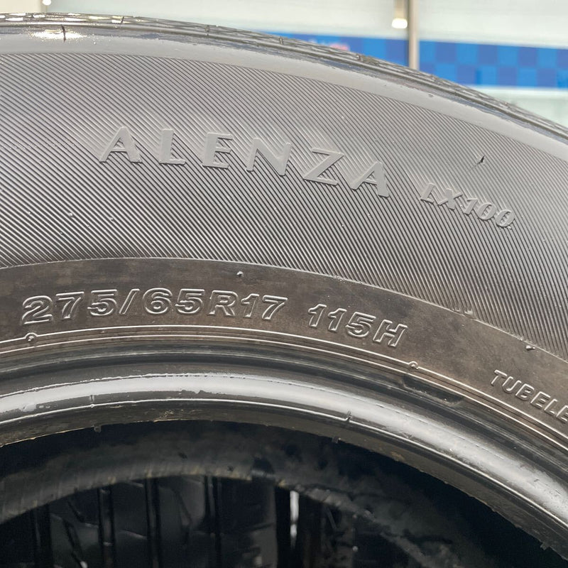 275/65R17 、ブリヂストン　ALENZA LX100 激安美品　2022年　4本セット:40000円
