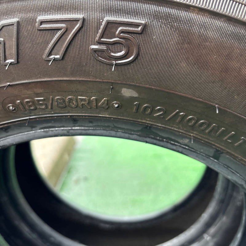 185/80R14. DUNLOP. SP175 2020年製　　　　　2本セット：14000円