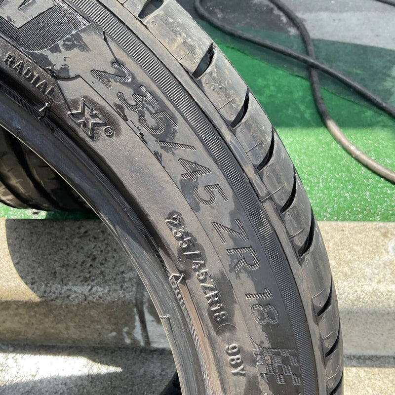 235/45R18 MICHERIN 中古夏タイヤ　2本セット:15000円