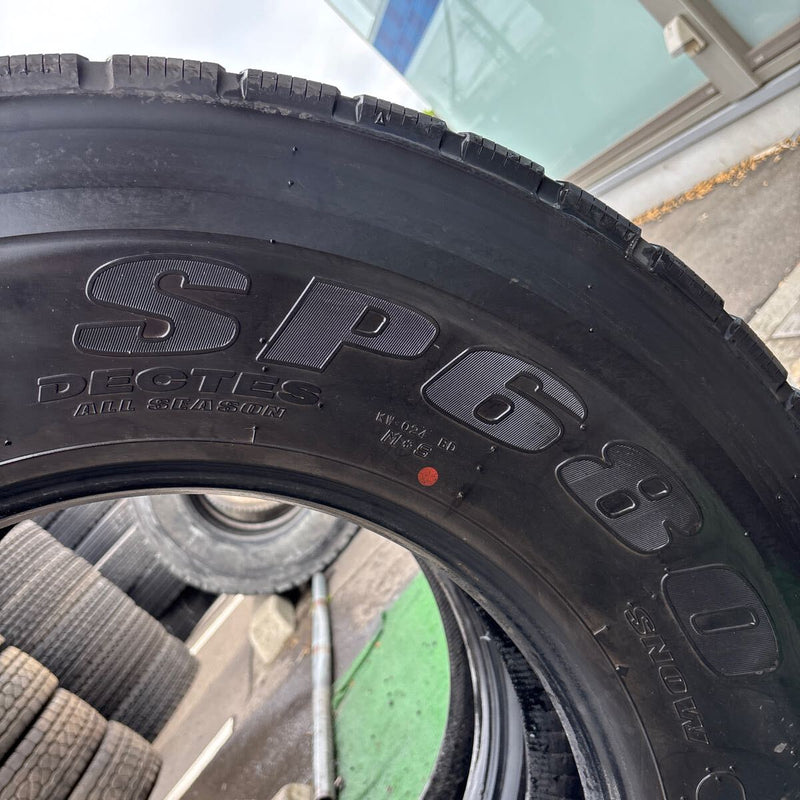 11R22.5 DUNLOP SP680 中古ミックスタイヤ　2本セット:34000円