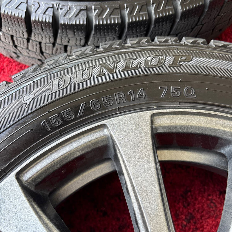 155/65R14 軽自動車用　冬タイヤ ホイール付き　4本:28000円