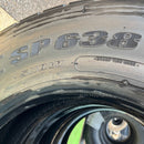 275/80R22.5 DUNLOP, SP638 激安美品　9.9分山 2本＋1本セット:65,000円