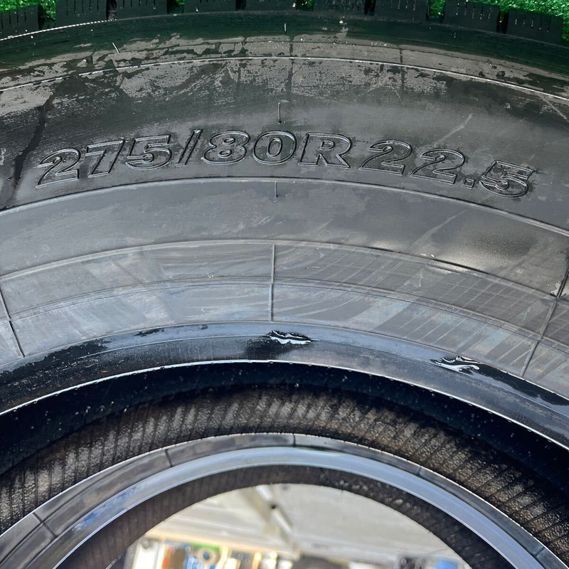 275/80R22.5 YOKOHAMA, 902ZE 激安美品2022年製 2本セット:41,000円