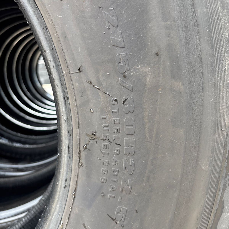 275/80R22.5 再生中古スタッドレス　激安美品　　　8本セット：104000円