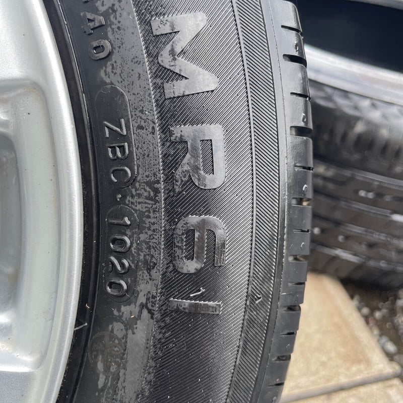 155/65R14 アルミホイール付き　4穴　中古夏タイヤ　4本セット: 24000円