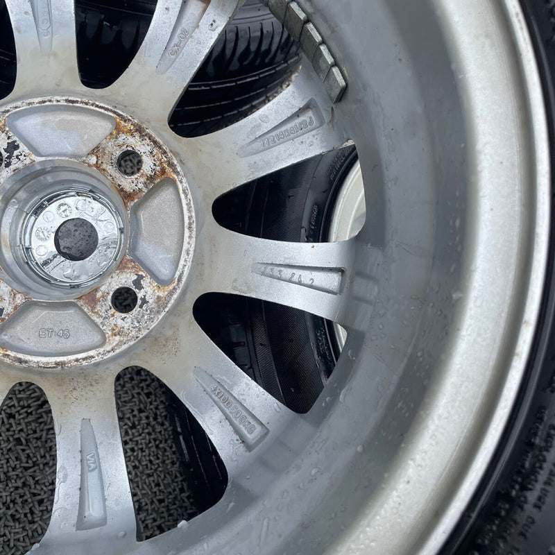 155/65R14 アルミホイール付き　4穴　中古夏タイヤ　4本セット: 24000円
