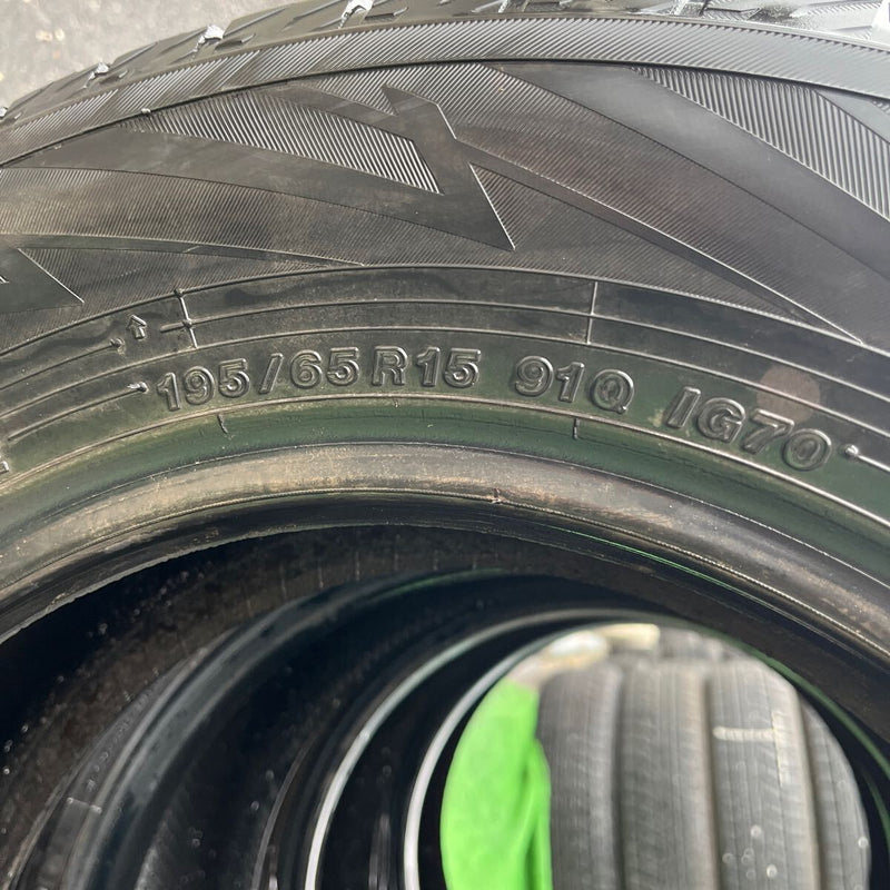 195/65R15 YOKOHAMA IG70 中古スタッドレス　4本セット:20000円
