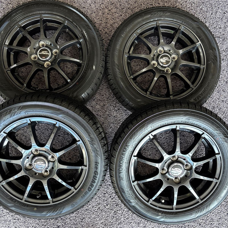 155/65R14 軽自動車用冬タイヤ ホイール付き 4本セット:26000円