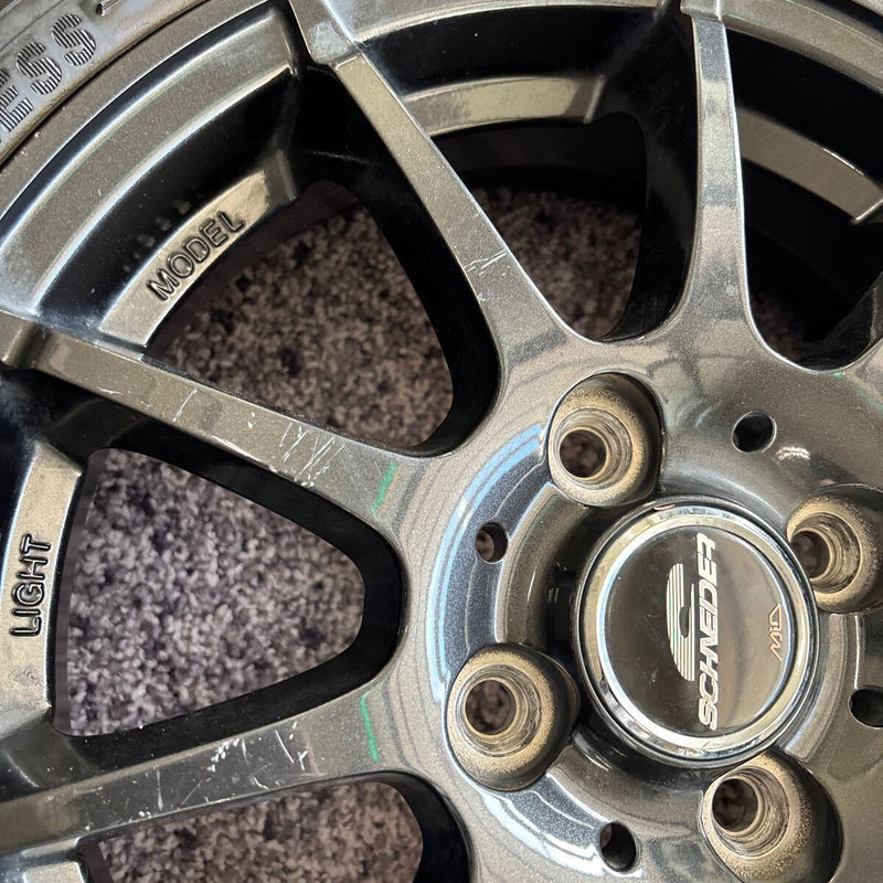 155/65R14 軽自動車用冬タイヤ ホイール付き 4本セット:26000円