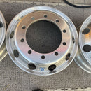 アルコア　アルミホイール　22.5 ×7.50 、10穴　(11R22.5及び275/80R22.5などに使う) 激安美品　　4本セット：71800円