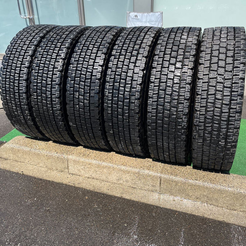 225/90R17.5 DUNLOP, SP081 激安美品　 2019年製　9分山 6本セット:82,000円