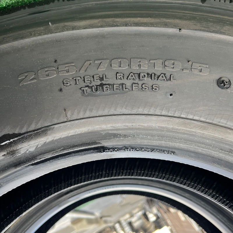 265/70R19.5 DUNLOP, SP122 激安美品　 2本セット:19,000円