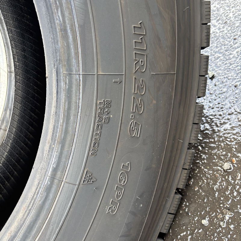11R22.5 16PR ヨコハマ 905W 2023.2024年製 冬タイヤ 2本セット:28000円