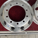 アルコア　アルミホイール　22.5×7.50 . 10穴 (11R 22.5及び275/80R22.5などに使用) 激安美品　　8本セット：138000円