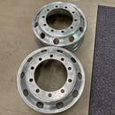 アルミホイール　22.5×7.50 . 10穴 (11R 22.5及び275/80R22.5などに使用) 激安美品　　2本セット：31000円