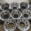 アルコア　中古アルミホイール　22.5×7.50 . 10穴 (11R 22.5及び275/80R22.5などに使用) 激安美品　　8本セット：136000円