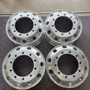 中古アルミホイール　22.5×7.50 . 10穴 (11R 22.5及び275/80R22.5などに使用) 激安美品　　4本セット：66000円